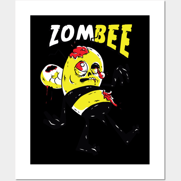 zombie Wall Art by rueckemashirt